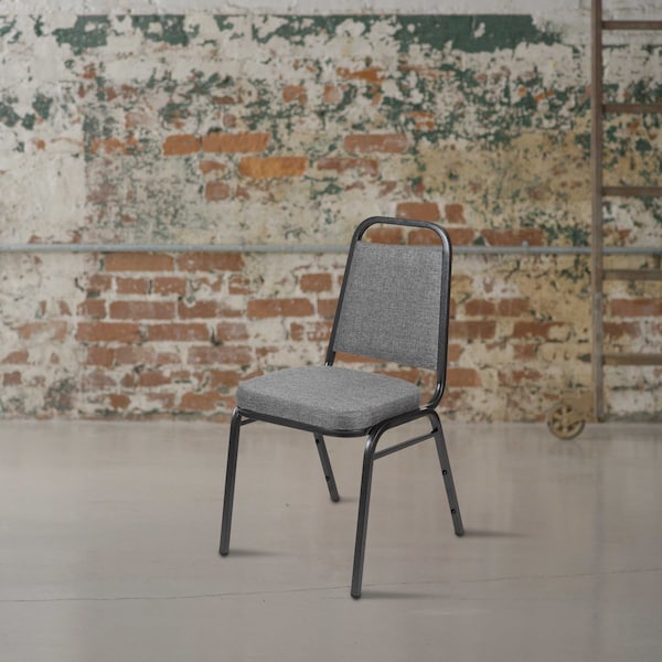 Flash Furniture Gray Fabric Banquet Chair with Silver Vein Frame FD-BHF-1-SILVERVEIN-BCG-GG - main